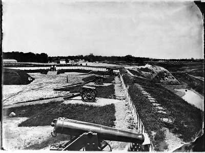 View of Artillery in Fort Carroll Outside Washington, D.C., c.1865 by American Photographer